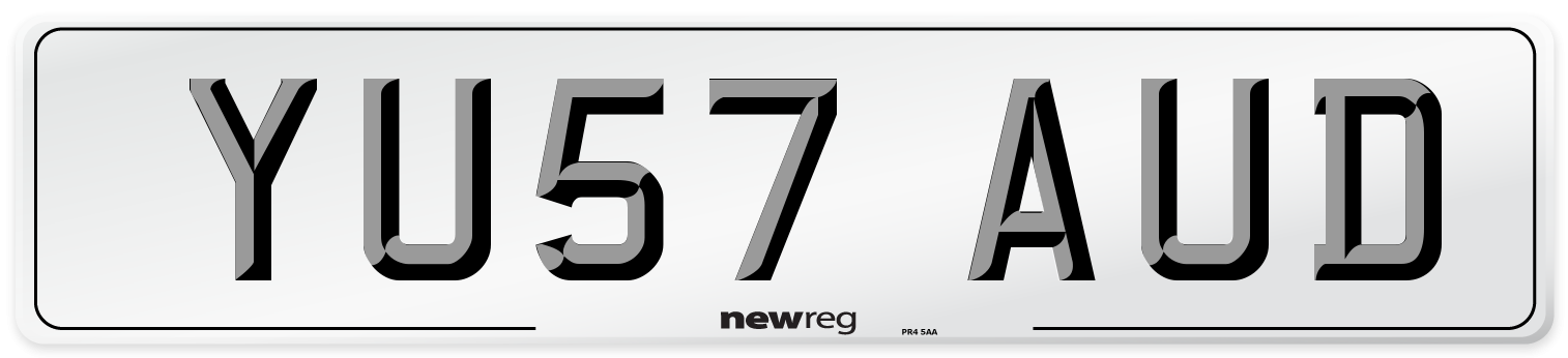 YU57 AUD Number Plate from New Reg